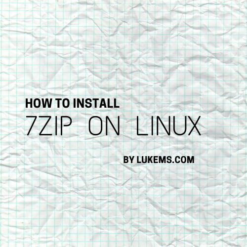 install 7zip linux